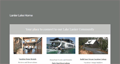 Desktop Screenshot of lanierlakehome.com